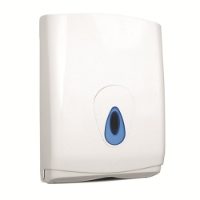 Plastic lockable paper towel dispenser