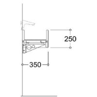 1200mm Solid Surface Wash Trough - Wall Mounted Taps SCTR101