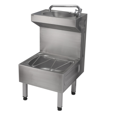 Janitorial Unit – Bucket Sink and Wash Basin – Stainless Steel Cleaners Sink - Healthcare