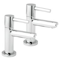Pair of Insignia Lever Basin Pillar Taps – Commercial, Healthcare and Education Sanitaryware