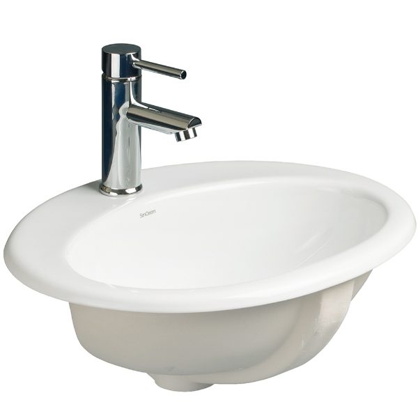 SanCeram Chartham 530 oval countertop basin/worktop sink