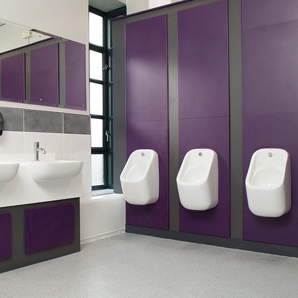 Marden concealed trap urinal bowl at Huddersfield University