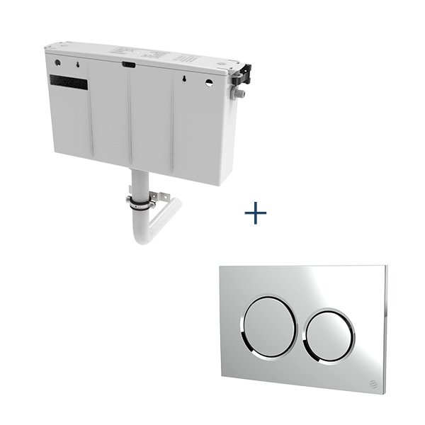 OSMO T1 Concealed Cistern & Drift Flush Plate Bundle
