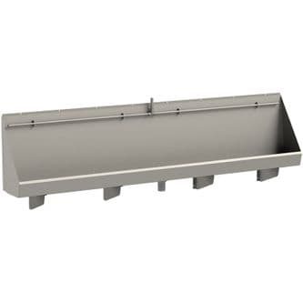 Centinel Stainless Steel Trough Urinal 2400mm - Exposed