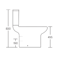 Chartham Close Coupled 750 Projection Toilet Pan with Cistern