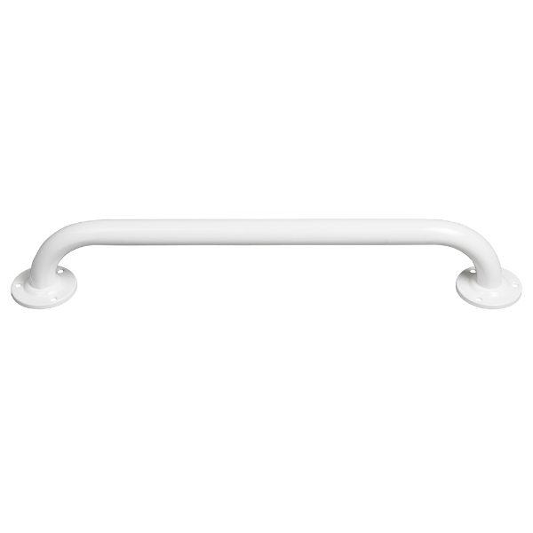 SanCeram 600mm straight powder coated mild steel grab rail – White – healthcare sanitaryware