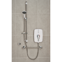 Triton Omnicare Design Thermostatic Electric Shower with extended riser rail & height adjustable shower head holder