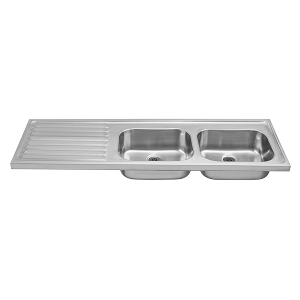 Hospital Sink - Double Sink and Drainer – Medical/Healthcare Stainless Steel Sanitaryware
