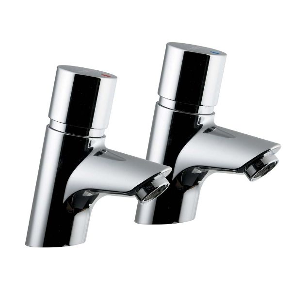 Armitage Shanks Avon 21 pair of self closing basin pillar taps – commercial/education sanitaryware