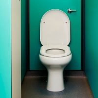 SanCeram Chartham standard white toilet seat & cover at Fairfield School