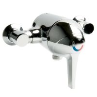 SanCeram sequential lever operated exposed shower valve. Water Saving – Doc M approved