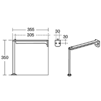 Belfast Sink Legs and Bearers S9250MY Technical Drawing