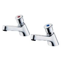 Armitage Shanks Sandringham self closing pillar taps - water saving taps – education sanitaryware