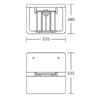 Armitage Shanks Alder Heavy Duty Cleaner's Sink - Technical Drawing