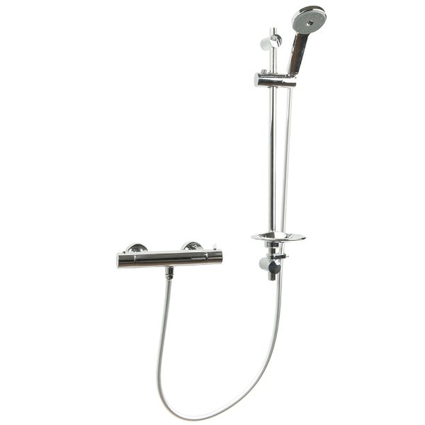 SanCeram thermostatic bar shower and slider rail - complete Shower Pack