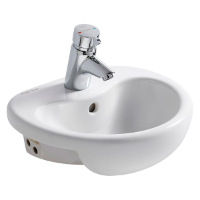 Armitage Shanks Contour 21 Splash 400mm semi-recessed vanity basin - The Sanitaryware Company