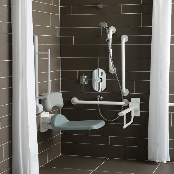 Armitage Shanks Shower Doc M pack with grab rails – DDA compliant for healthcare settings