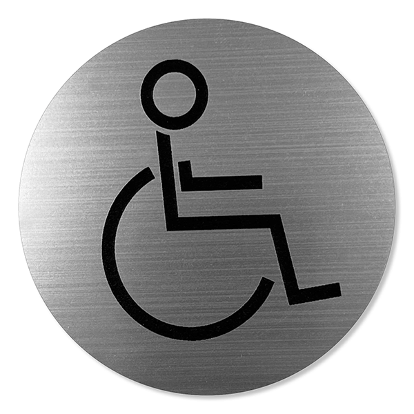 Wheelchair Accessible WC Pictogram Door Sign