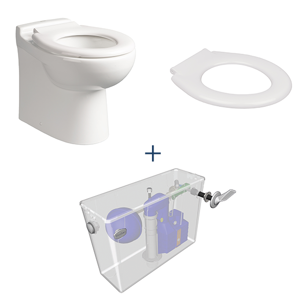 Shenley back to wall WC & lever flush pack