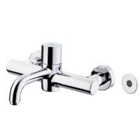 Markwik 21+ Panel Mounted Thermostatic Basin Mixer Tap, With Time Flow Sensor