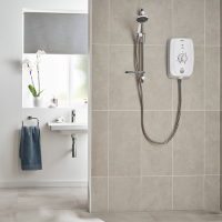 BEAB Care approved Omnicare thermostatic shower with riser rail kit & anti twist shower hose