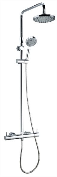 Deva Vision cool touch bar shower with diverter to fixed head & handset – complete shower pack