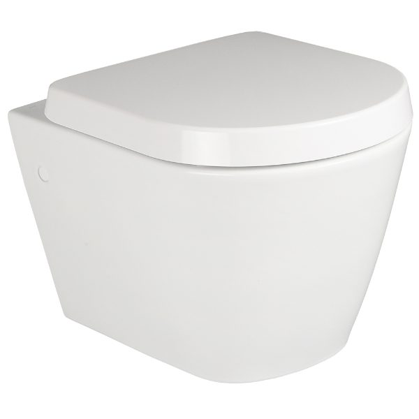 SanCeram Langley Wall Mounted WC Pan – Wall Hung Rimless Toilet