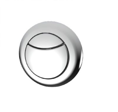 Royal Pneumatic Round Dual Flush Button with a chrome plated finish, The Sanitaryware Company