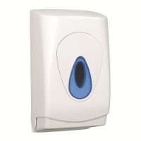 Plastic lockable multiflat toilet tissue dispenser